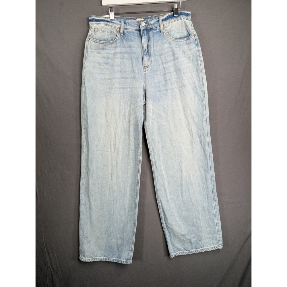 Sneak Peek High Rise Wide Leg Fit Jeans Light Wash Blue Size 30 NEW
